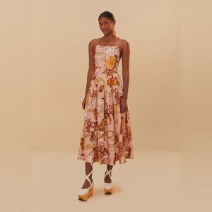 Farm Rio Pink Nautical Maxi Dress